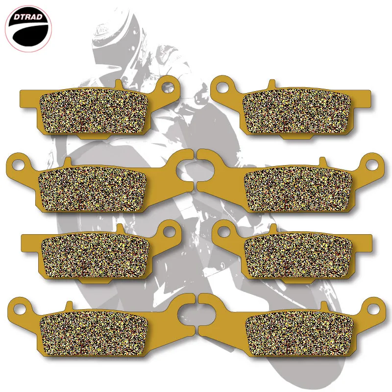 Motorcycle Brake Pads Front+Rear For YAMAHA ATV GRIZZLY 550 2009 2012