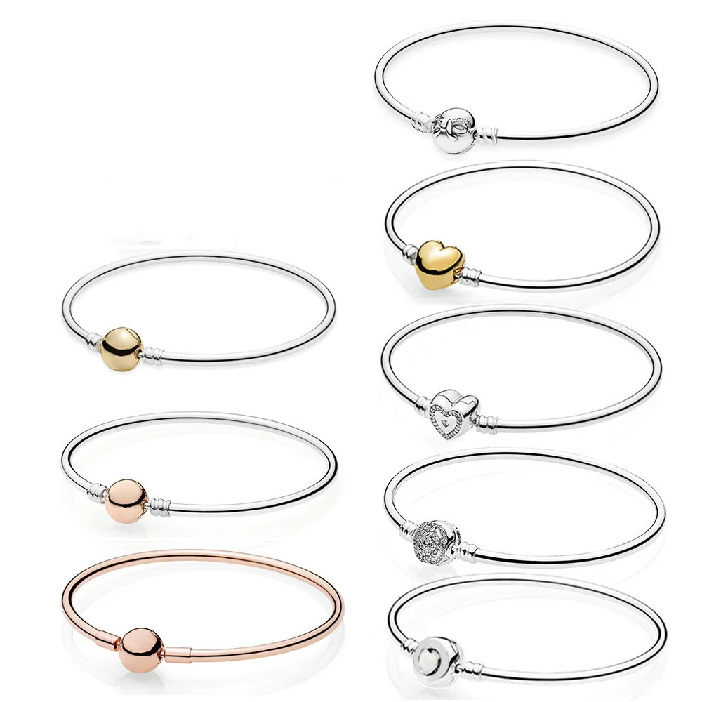 

925 1:1 Grains Of Silver Charm Esterlina Brilling Moments Presented Rigid Bracciale In Argento La Bella E La Bestia