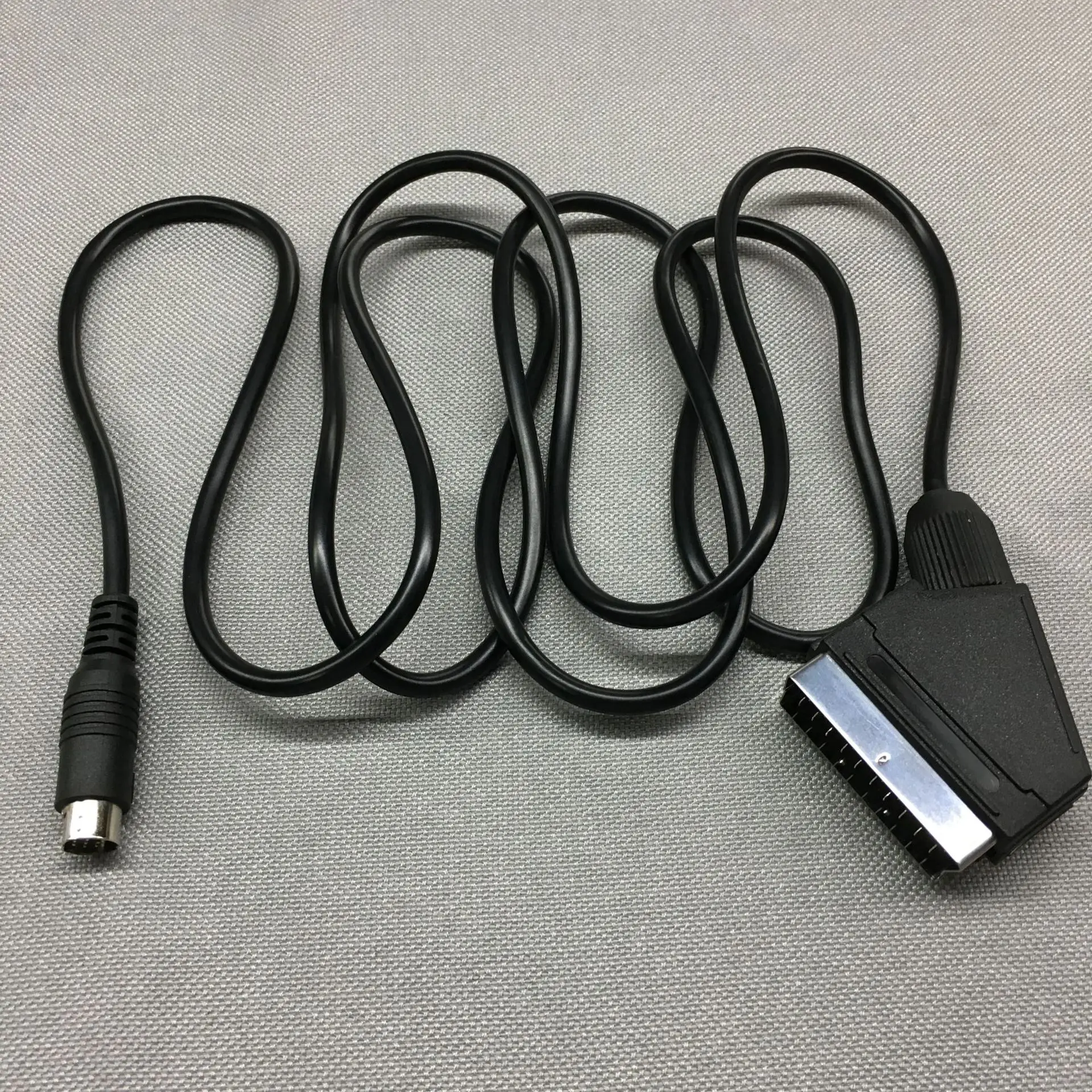 FZQWEG Black 1 8M 6FT Scart AV TV Video Cable Lead For Sega Saturn NTSC PAL