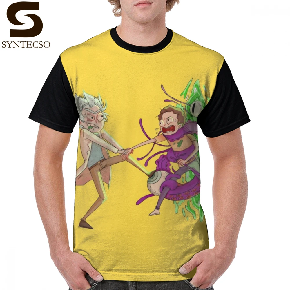 

Ricky And Morty T Shirt Tiny Rick And Morty T-Shirt Funny Polyester Graphic Tee Shirt Casual Plus size Man Printed Tshirt