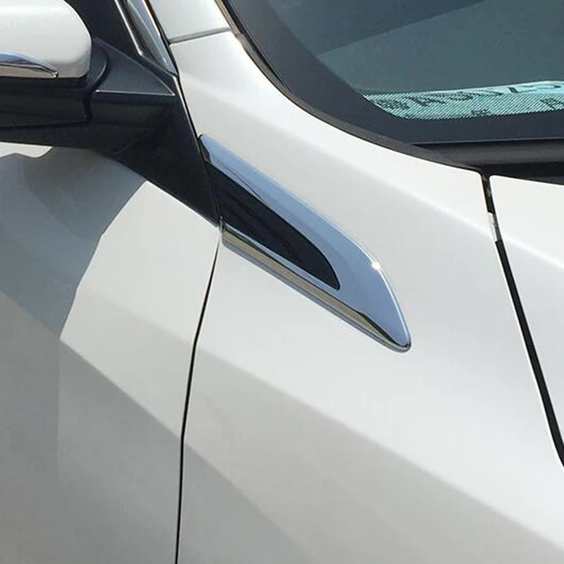 Для Honda Civic 10 2016 2017 2018 хромированный АБС пластик автомобильное крыло правая/левая