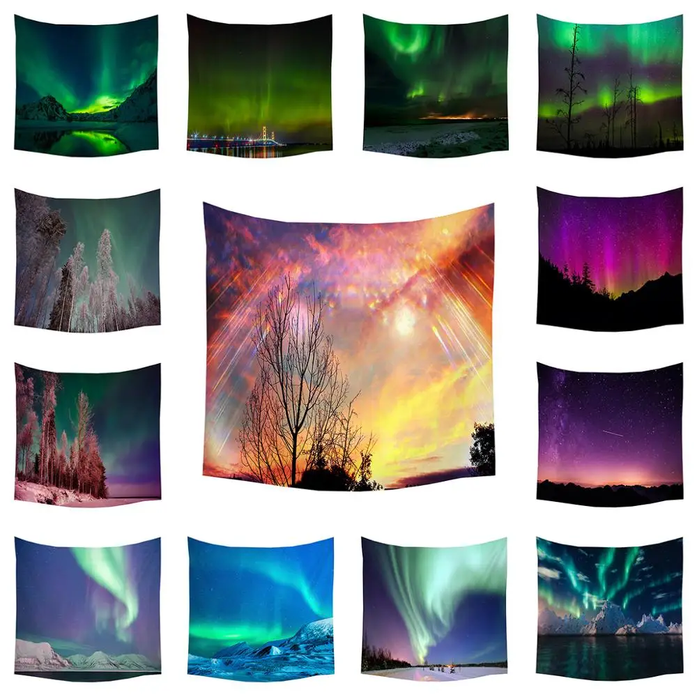 

Boniu Psychedelic Galaxy Tapestry Wall Hanging Wall Tapestries Blanket Farmhouse Decor Headboard Polyester Yoga Mat Shawl