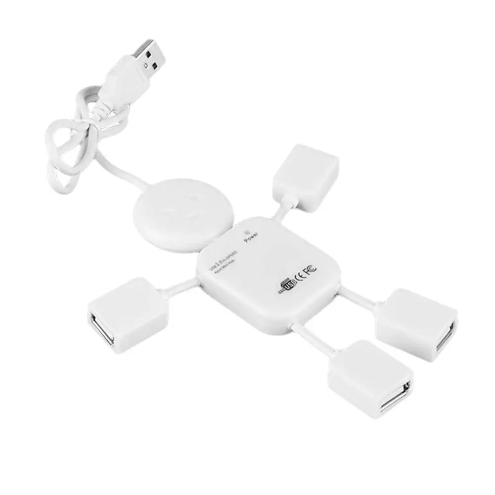 

Hot Figure 4 Ports 480Mbps PC Laptop Computer USB 2.0 Expansion Hub Splitter Adapter