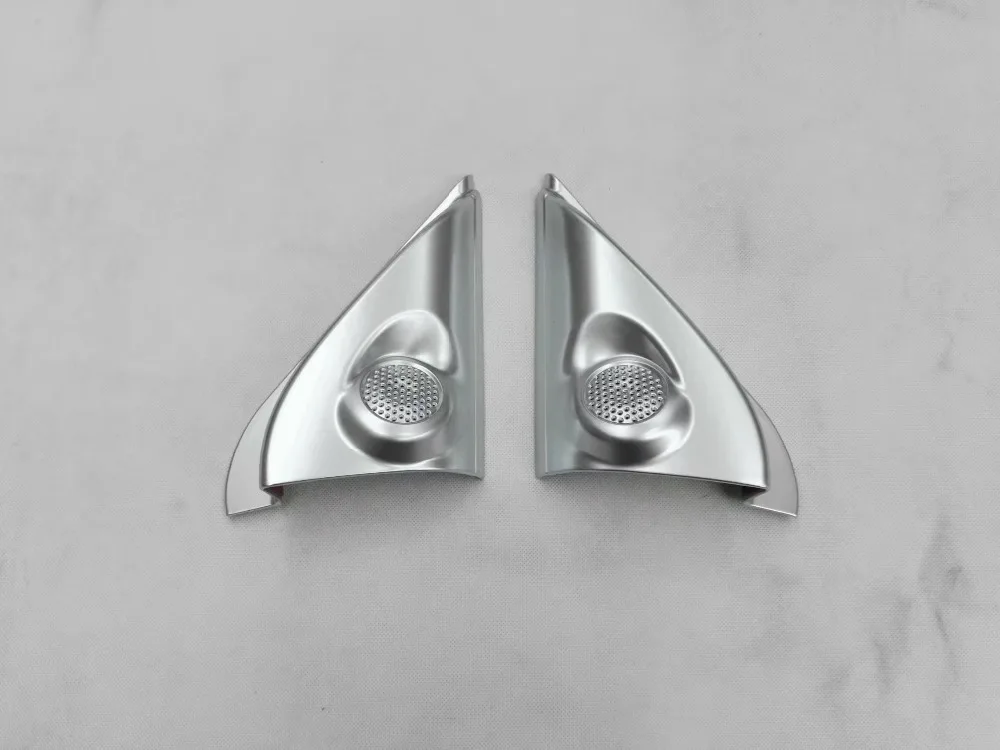 

Abaiwai Car Styling For Mitsubishi Outlander 2013-2015 2016 2017 Abs Chrome Internal Door Speaker Tweeter Triangle Cover Trim
