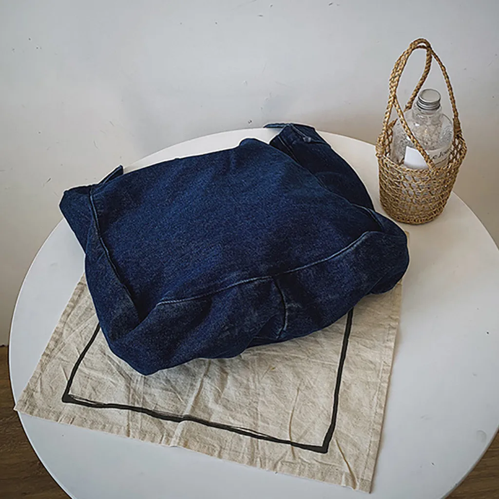 Coneed, новинка, женская модная парусиновая однотонная наплечная сумка синего цвета, Повседневная сумка, подходит для повседневной носки, 8 июля, P35