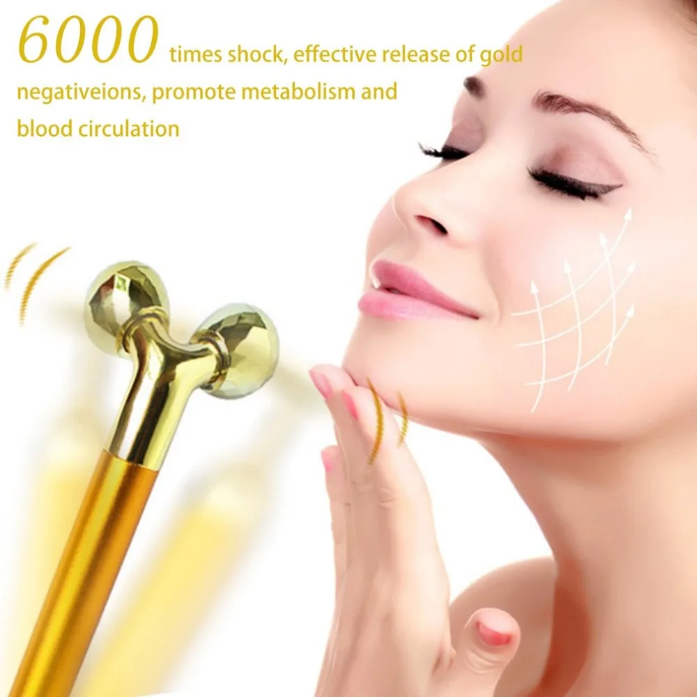 Portable Handheld 3D Facial Roller Massager Face Body Beauty Instrument