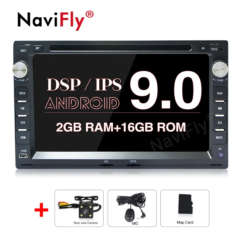 2din Android 9,0 ips DSP Автомобильный dvd Радио мультимедийный плеер для VW PASSAT Golf 4 T4 Passat B5 Sharan gps wifi BT RDS - Цвет: Car dvd camera