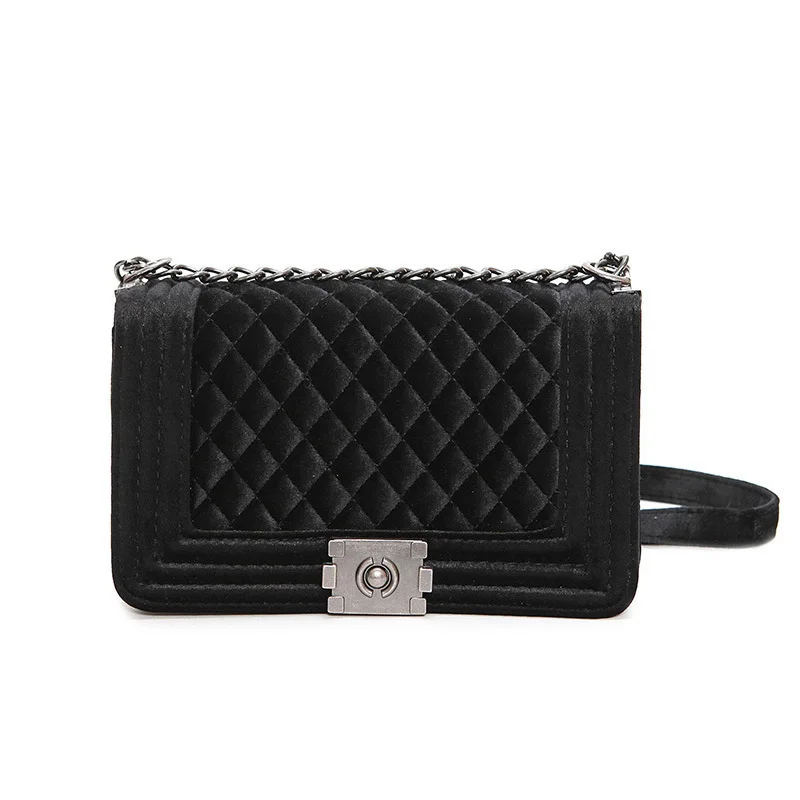 

2018 Women Messenger Bags Brand Luxury Handbags Women Bags Designer Velvet Small Chain Shoulder Crossbody Bags Channels
