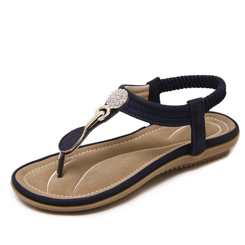 New-2018-Sandals-Women-Summer-Shoes-Rhinestone-Brand-Sandals-Flat-Heel-Beach-Sandals-Women-s-Sandals