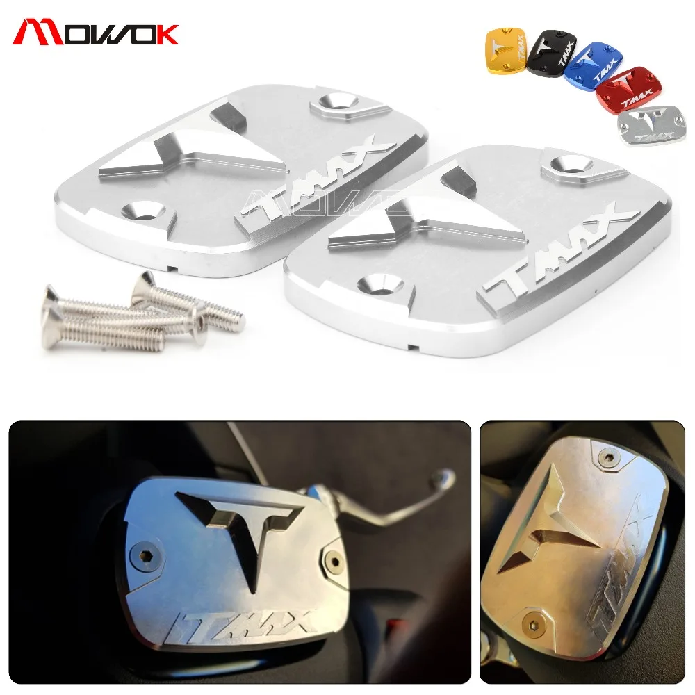 

2017 High Quality 3D logo TMAX CNC Brake Fluid Tank Cap Cover For YAMAHA TMax 500 T-Max 530 SX/DX Motorcycle Parts