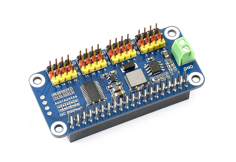 Крышка сервопривода для Raspberry Pi 16 каналов 12 бит интерфейс I2C поддерживает Jetson Nano