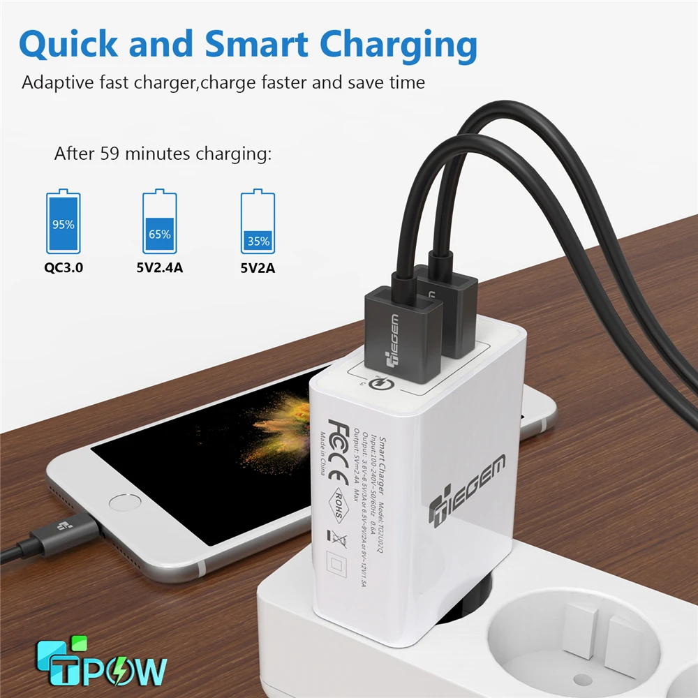 TIEGEM 30 واط سريعة تهمة 3.0 USB جدار شاحن محول الاتحاد الأوروبي الولايات المتحدة التوصيل السفر العالمي شاحن الهاتف المحمول شاحن ل samsung iphone TIEGEM 30 واط سريعة تهمة 3.0 USB جدار شاحن محول الاتحاد الأوروبي الولايات المتحدة التوصيل السفر العالمي شاحن الهاتف المحمول شاحن ل samsung iphone