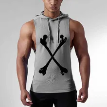 Мужской с капюшоном Спорт на открытом воздухе Жилетки для бега Для мужчин быстросохнущая спортивное Fit Майки без рукавов Футболки для женщин Training