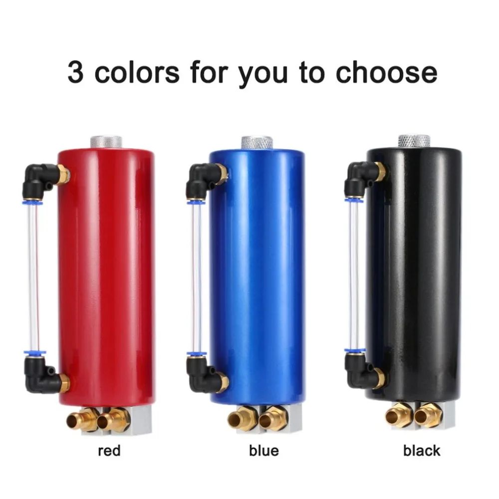 

Portable Racing Car Oil Catch Tank Universal Breather Tank Lightweight Can Reservoir Oil Catch Can Car Parts