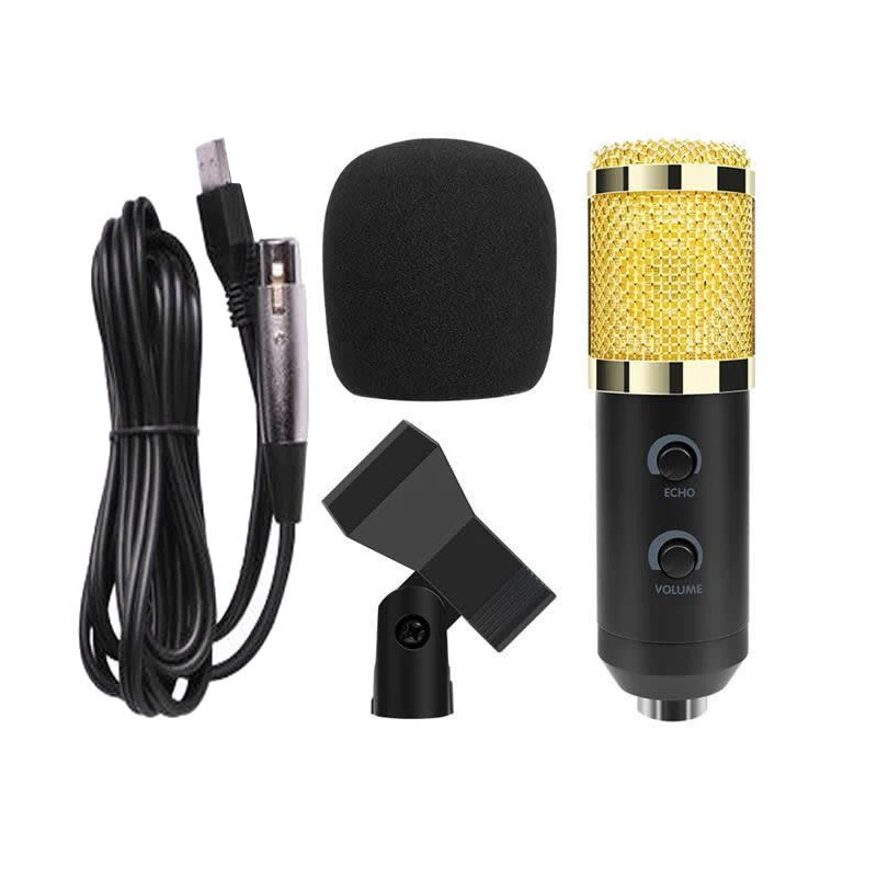 Professional Condenser Audio USB Wired BM900 Studio Microphone with stand for Vocal Recording KTV Karaoke Sadoun.com