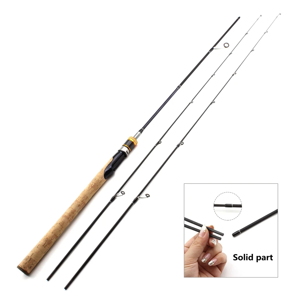 1.8m Trout Fishing Casting Spining Rod Carbon Travel Ultra Light Lure Weight