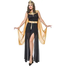 Роскошный костюм принцессы для взрослых с изображением древнего египетского фараона Клеопатры; женские вечерние платья для костюмированной вечеринки на Хэллоуин