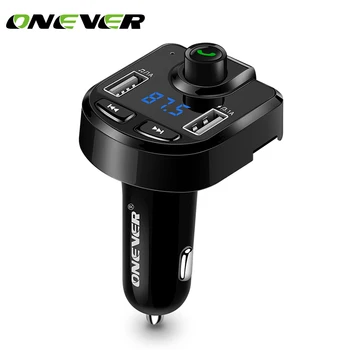 

Onever FM Transmitter BT36 Bluetooth Handsfree Car Kit Car Audio MP3 Player with 3.1A Quick Charge Dual USB Car Charger