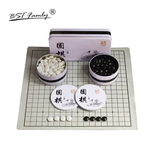BSTFAMLY – boîte en fer PU pour jouer aux échecs 19 Road 361, diamètre 2.2cm, jeu chinois ancien, jouet, cadeau, G12