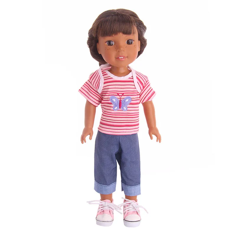 15 видов стилей кукольная одежда на выбор 1 = 14,5 дюйма, американская кукольная одежда Wellie Wishers, Кукольное платье, юбка для нашего поколения, игрушки для девочек