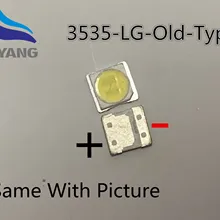 Для LG SMD светодиодный 100 шт./лот 3535 6V холодный белый Чип-2 2W для ТВ/lcd подсветка ТВ приложения