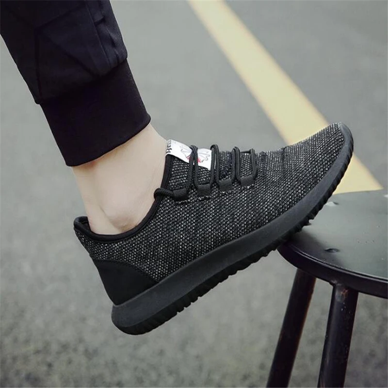 

2018 spring new flying woven breathable sports shoes men outdoor running shoes male young students air shoes Sneakers men