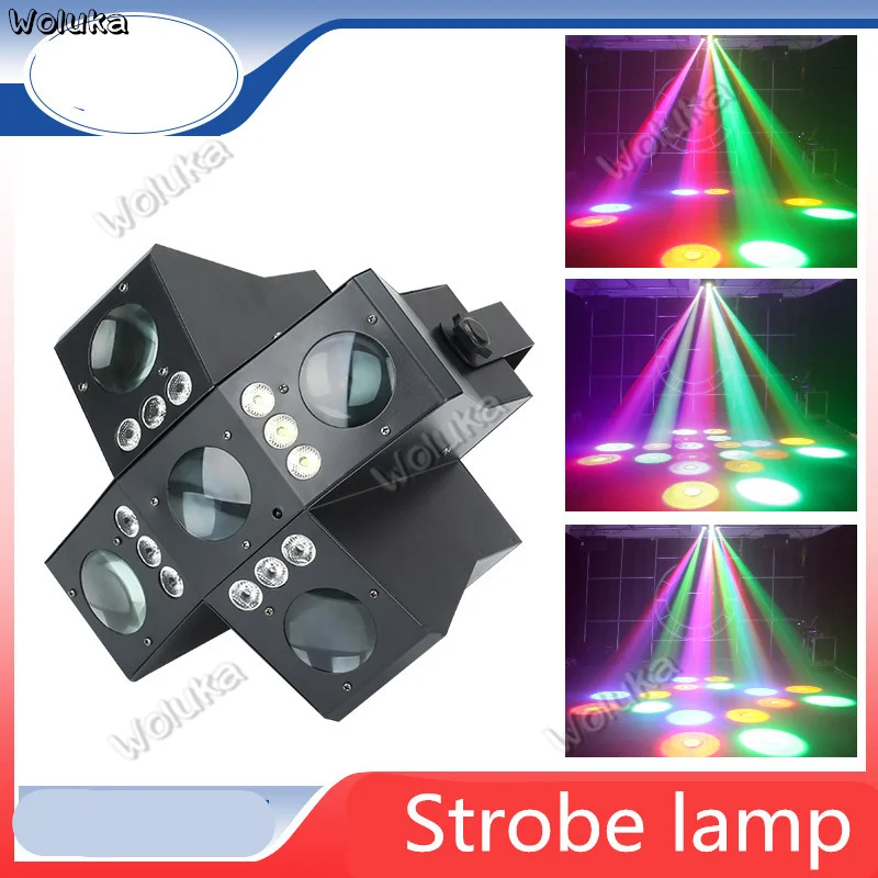 Stage lighting Sound Control seven lantern KTV Flash light Bar trampoline lamp Home Nightclub four-an effect CD50 W03 | Освещение