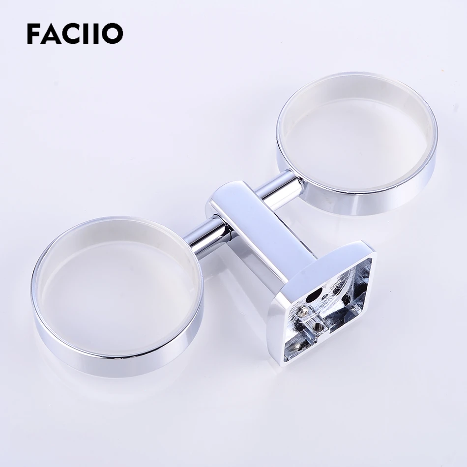 Pаспродажа Faciio Европы Медь двойной держатель чашки Стекло чашки Ванная комната аксессуары зубная щетка футляр для зубной щетки держатели стаканов 5155