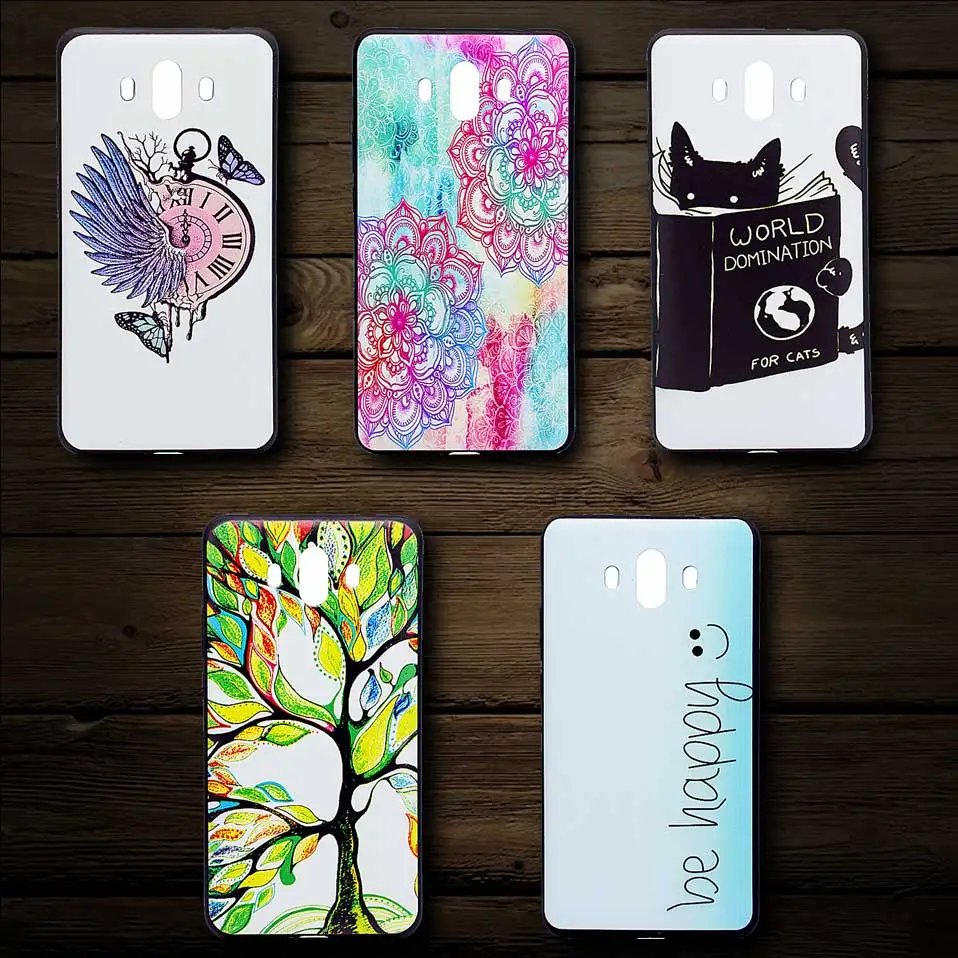 TPU For HUAWEI Honor 10 10LITEHonor 7x 5X Case Shockproof Y5 2018 Y635 Y625 Country Treen Print Covers |