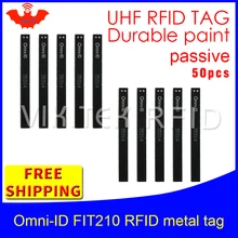 UHF RFID Анти-металлическая метка omni-ID fit 210 915 m 868 m Alien higgs3 50 шт. прочная краска смарт-карта пассивные RFID метки