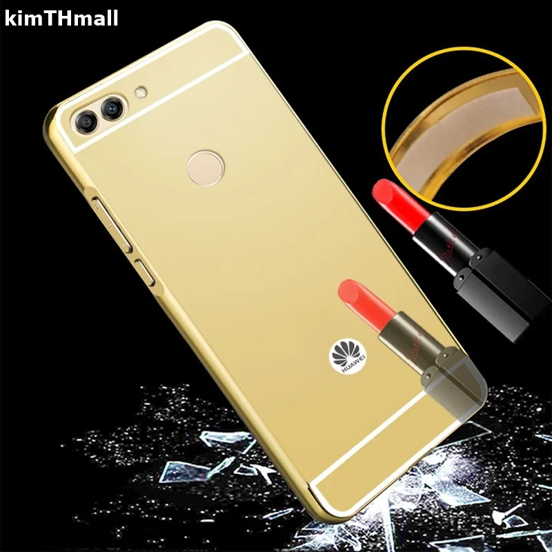 Чехол для Huawei P Smart Case FIG-L21 FIG-LX1 FIG L21 LX1 Роскошная акриловая алюминиевая