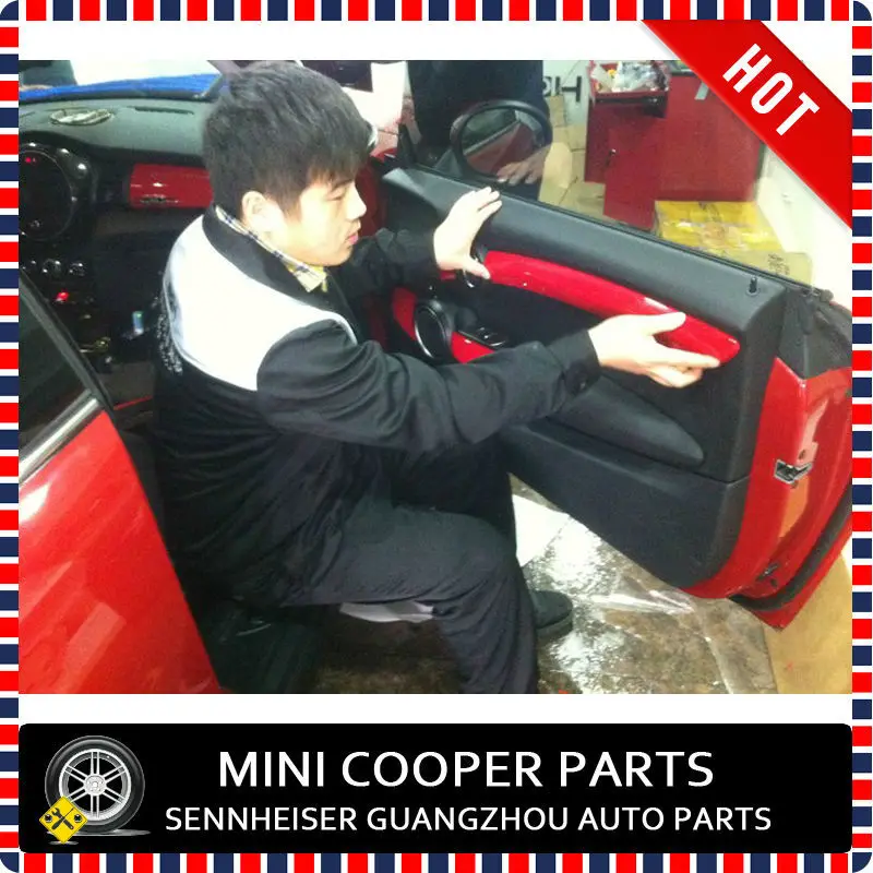 Новые мини купер Красного Цвета ABS Материал защитой от ультрафиолетового излучения мини Рэй Стиль двери комплект для Mini Cooper S F56(6 шт./компл