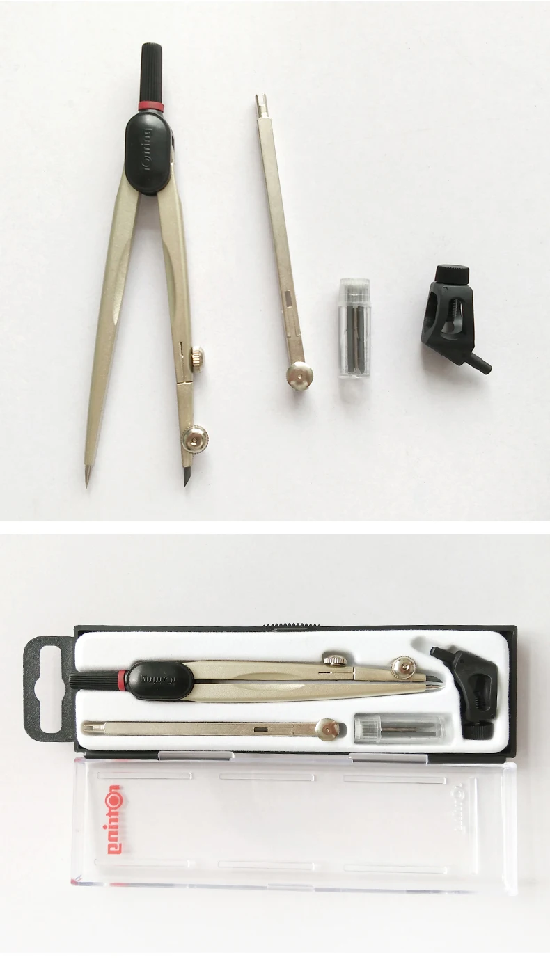 Rotring металлический циркуль инструменты для рисования офисные и школьные проектирование поставок
