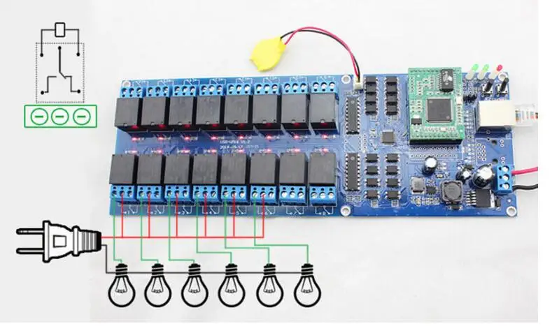 USR-R16-T,, промышленные сети Ethernet, реле, 16 каналов, выход, дистанционное управление, переключатель с TCP/IP LAN интерфейсом, Новинка