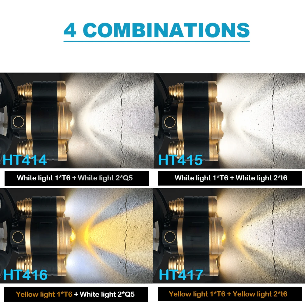 3T6 светодиодная фара cree xm l t6, Фара 5000 люменов, водонепроницаемые фары, Головной фонарь 18650, перезаряжаемый аккумулятор, Головной фонарь