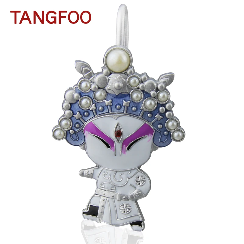 

1pc Peking Opera metal Bookmarks Cute cartoon Memo Clip Novelty book holder Handmade school stationery Father's Day Gifts to Dad