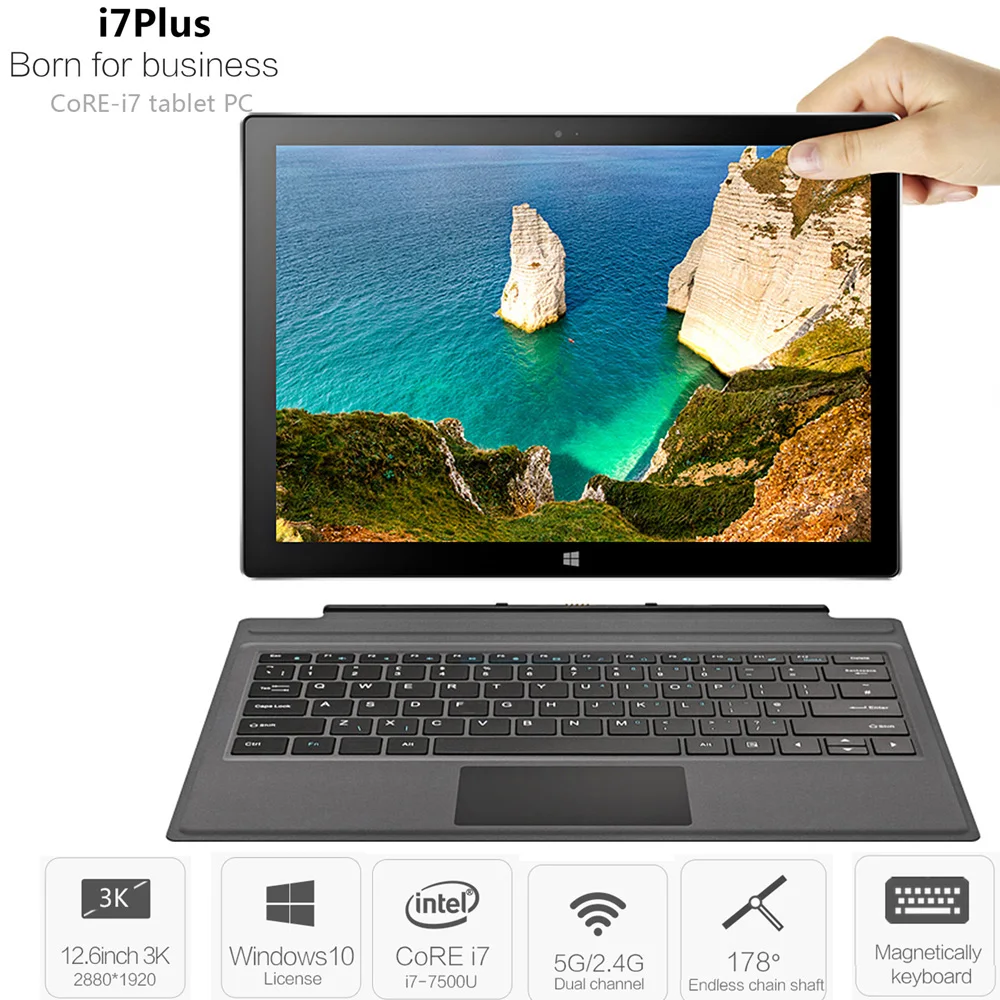 VOYO VBOOK I7 Plus 2 в 1 планшетный ПК 8 ГБ + 256 12 6 ''Windows 10 Intel Core 7500U 7 ГГц Dual WiFi 5MP планшеты PC