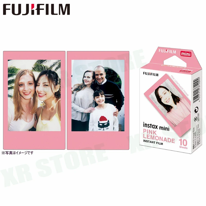 Fujifilm Instax Mini 8 9 пленка розовая Lemonade Fuji мгновенная фотобумага 10 листов для 70 7 s 50 s 50i 90 25 Share SP-1 2 камеры