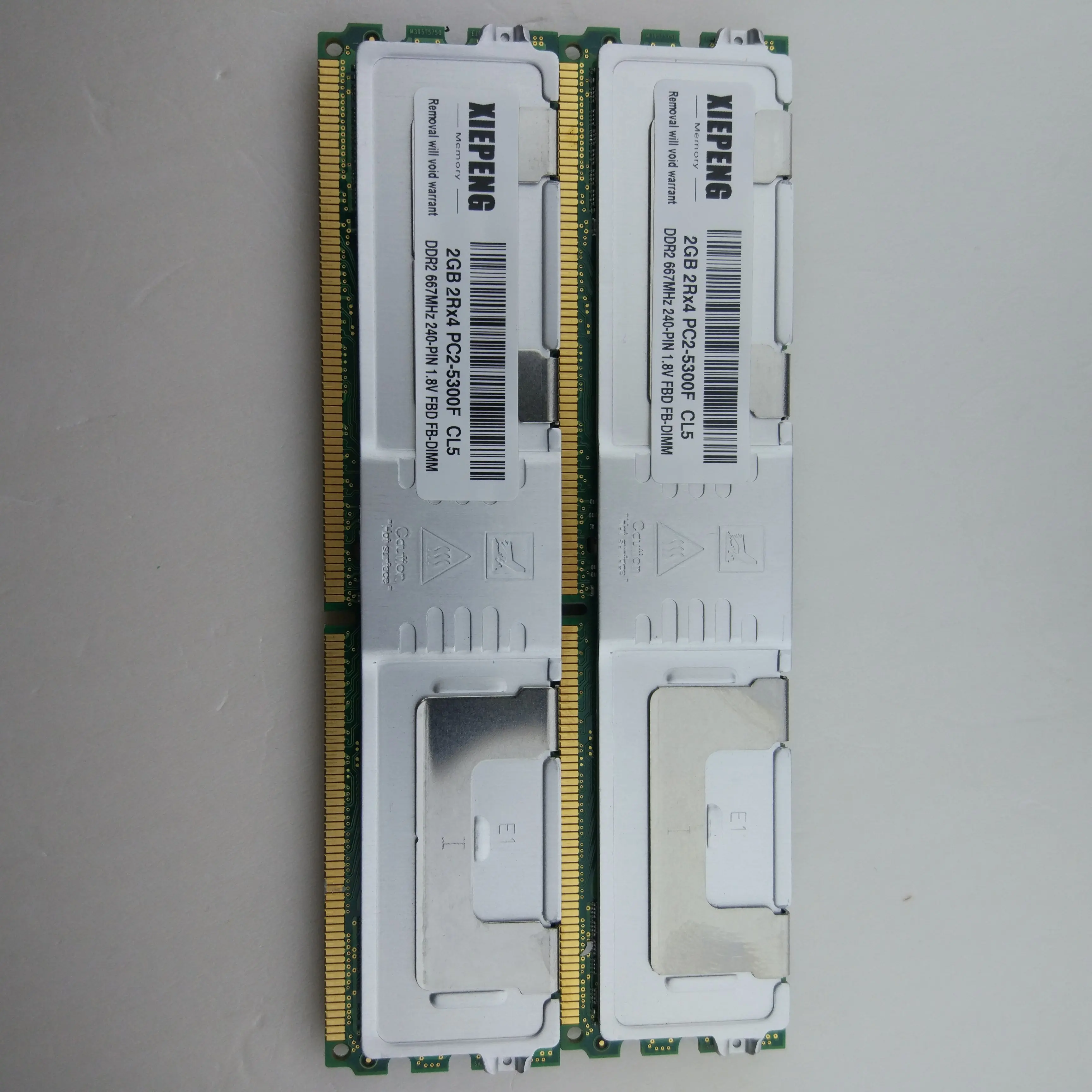Серверная плата Intel S5000VSA S5000PSL ОЗУ 16 Гб (2x8 ГБ) DDR2 ECC полностью буфферизованная 8G 667
