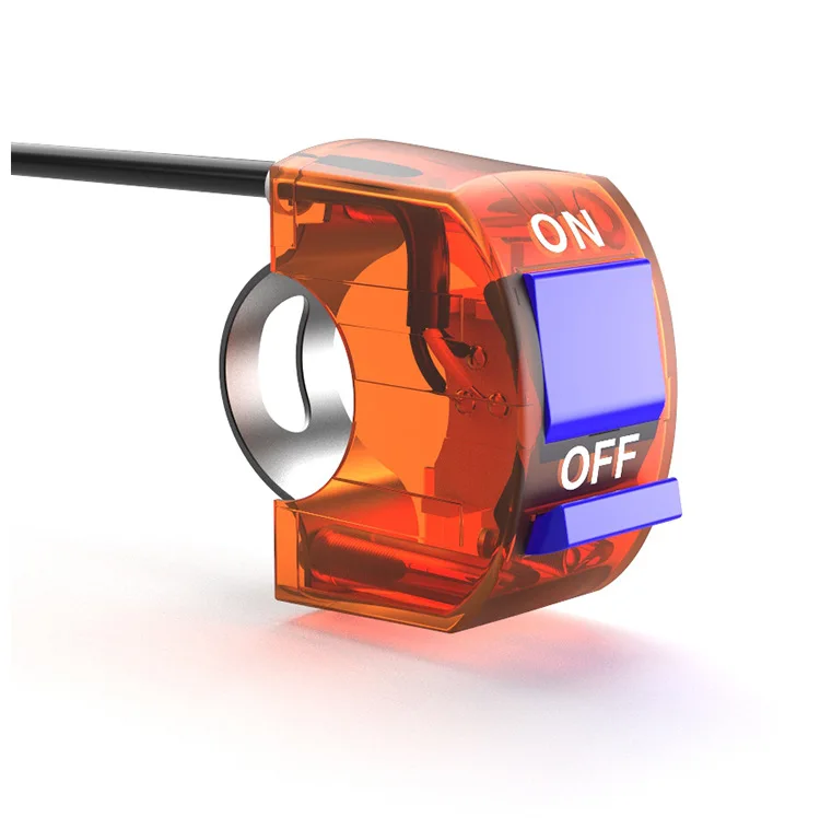 QIPO 1 шт., 2 или 3 провода, руль мотоцикла, разъем вкл/выкл, кнопочный переключатель для Светодиодный светильник на голову, противотуманный светильник, двигатель мотоцикла