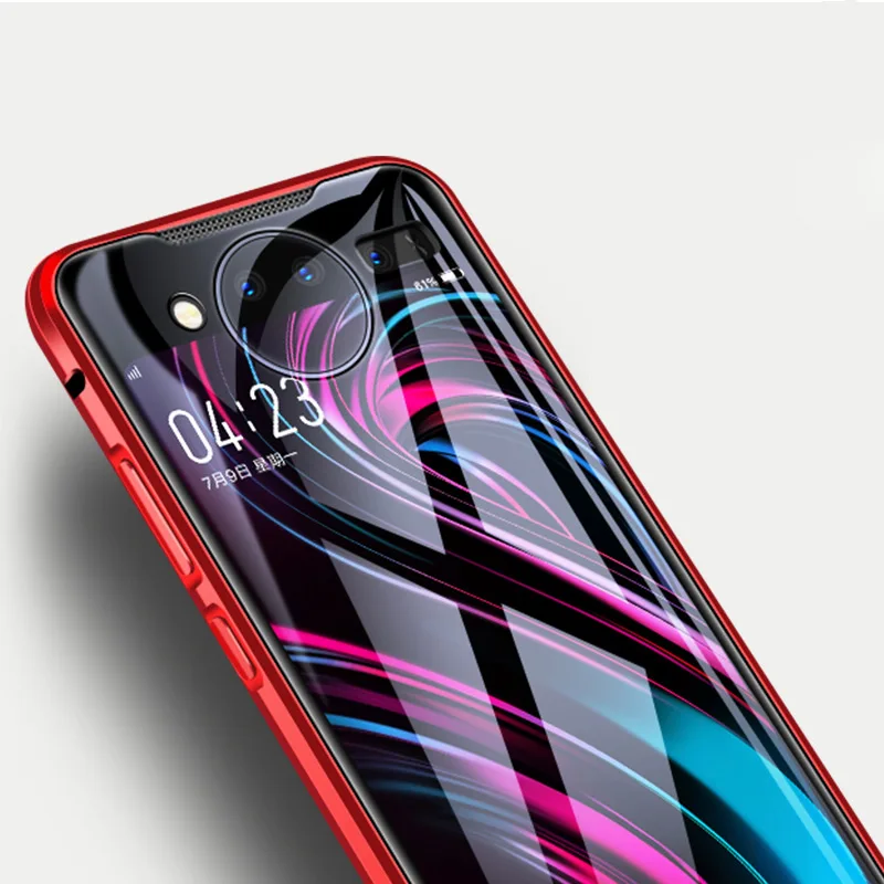 Магнитный чехол 360 градусов для VIVO NEX 2 X23 X27 двустороннее закаленное стекло +