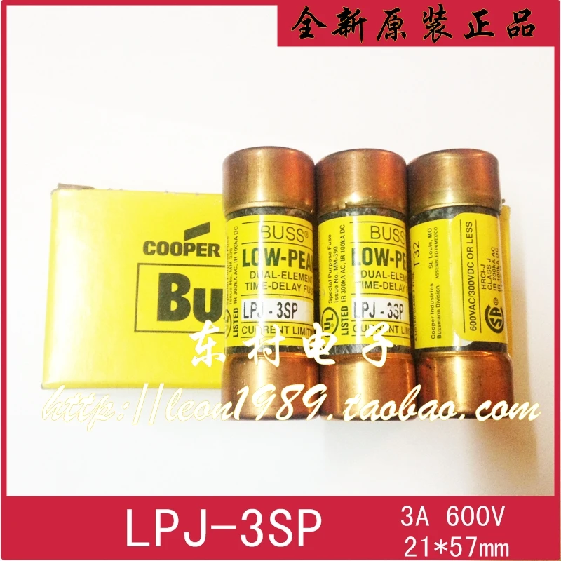 

[SA]United States BUSSMANN fuse LOW-PEAK fuse LPJ-3SP 3A LPJ-4SP 4A 600V--5PCS/LOT