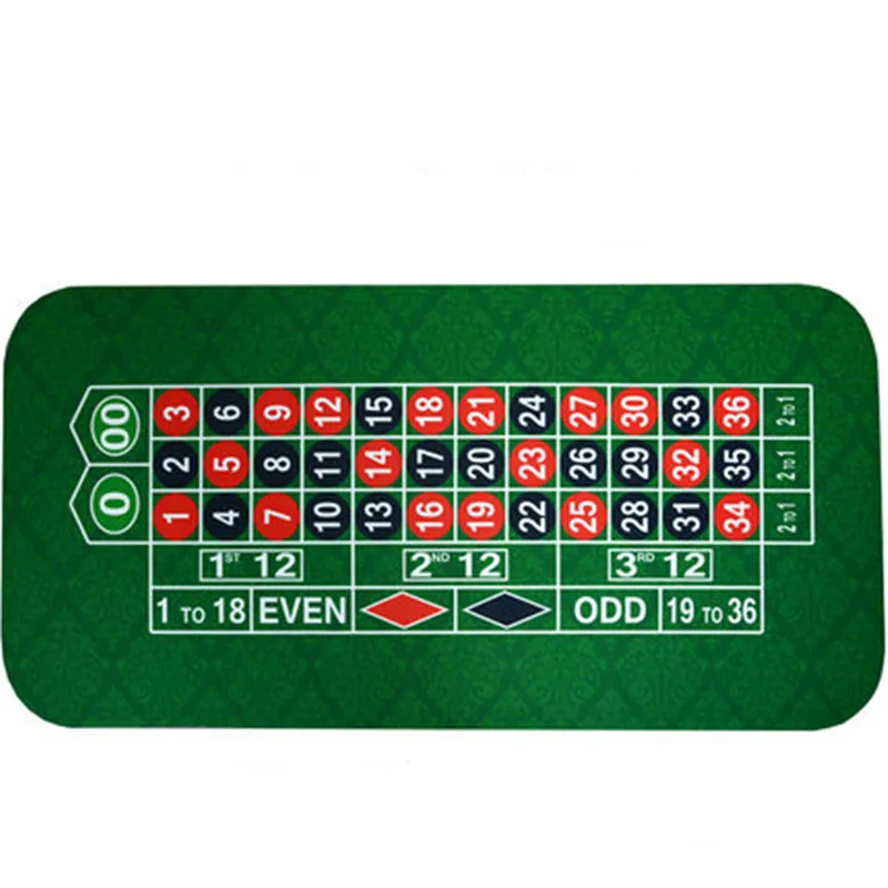  180*90Cm Suede Rubber Square Green Roulette Black Jack Poker Table Mat Poker Gaming Table Cloth Boa