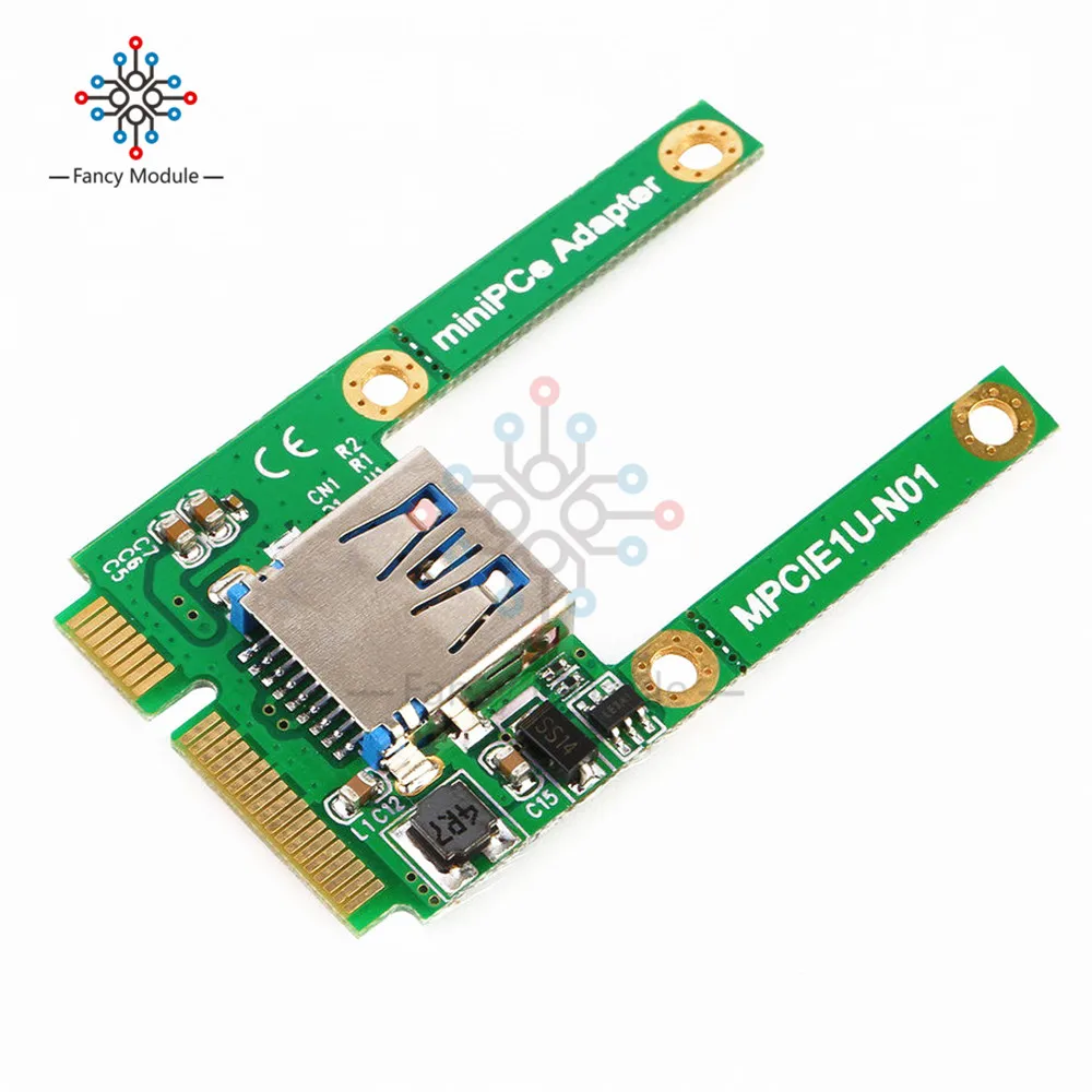 Горячая мини PCI-E слот для карты расширения к USB 2,0 интерфейс адаптер Riser Card