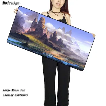 

Mairuige Fantasy Mountain Fantasy Lock Edge Gaming Mouse Pad Computer for League Of Legends Dota CSGO Gamer Table Mause Pad