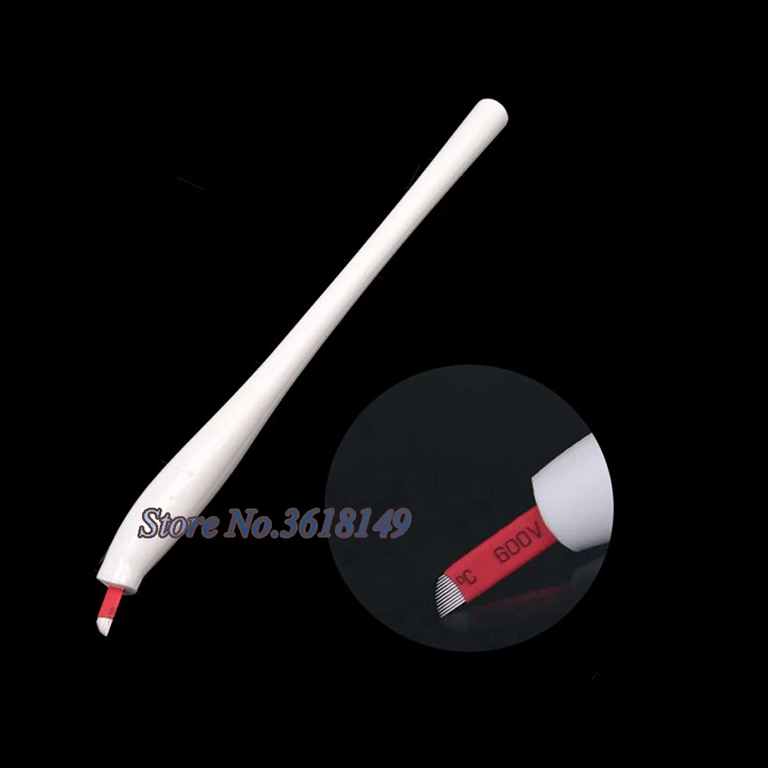 

5pcs Disposable Microblading Pen 12 Needle Pins Tattoo Manual Pen for Eyebrow Permanent Makeup Caneta Pluma Microblading