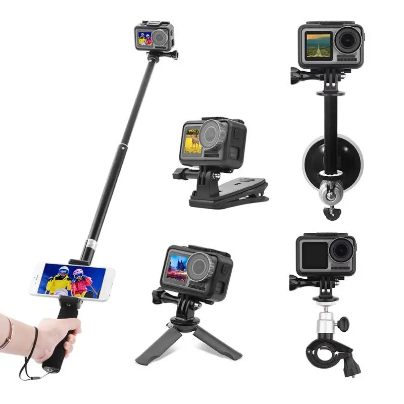 10 шт. селфи Палка Набор штатив держатель для велосипеда комплект DJI OSMO экшн