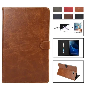 

Retro Leather Case for Samsung Galaxy Tab A A6 10.1" 2016 T580 Business Stand Card Smart Cover for Samsung SM-T585 SM-T580 Funda