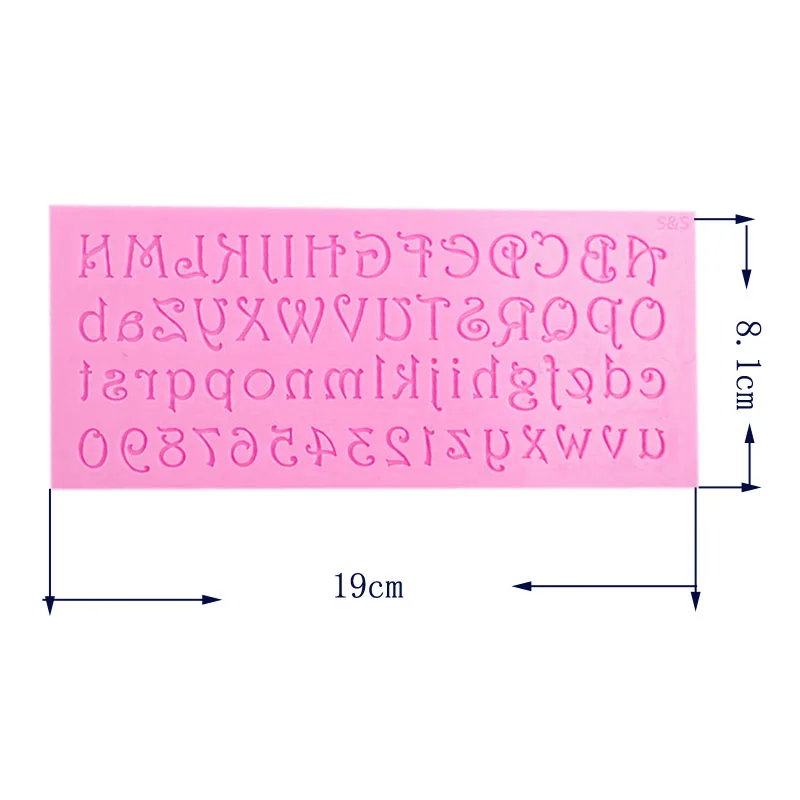 Цифры и буквы Алфавит помадка формы для торта инструменты для торта Форма для шоколада кухня для выпечки сахарное ремесло T0701