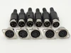 10PCS DIN 3 4 5 6 7 8 Pin DIN Male Plug with Plastic Handle + Female Socket Hulled Panel Mount Chassis Connector Soldering Iron ► Photo 3/6